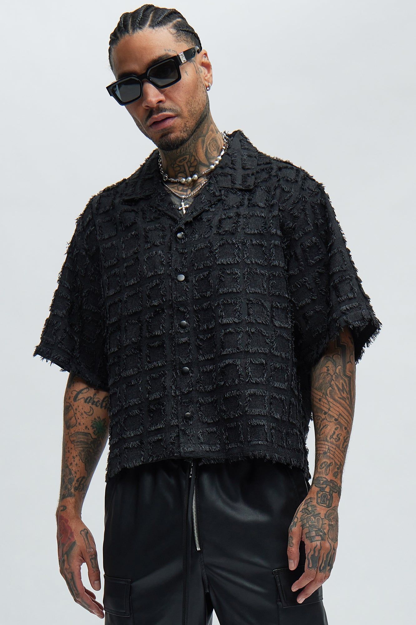 Sarah Rhinestone Mesh Mini Dress - Black sold by Fashion Nova product image thumbnail 5