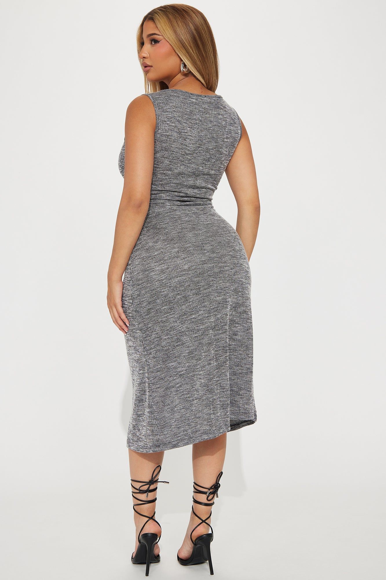 Clara Ribbed Midi Dress - Black sold by Fashion Nova product image thumbnail 3