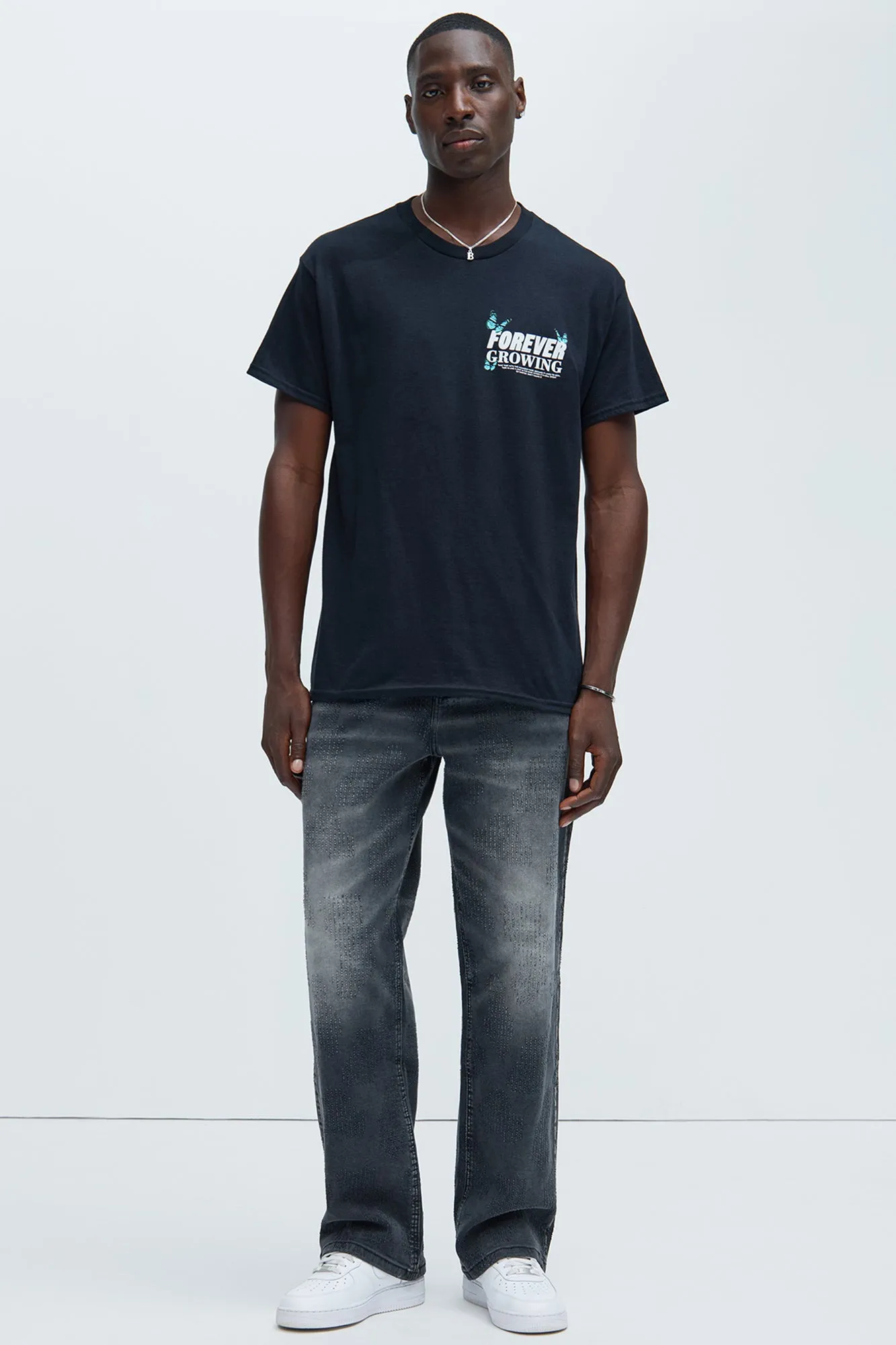 Forever Growing Short Sleeve Tee - Black sold by Fashion Nova product image thumbnail 4