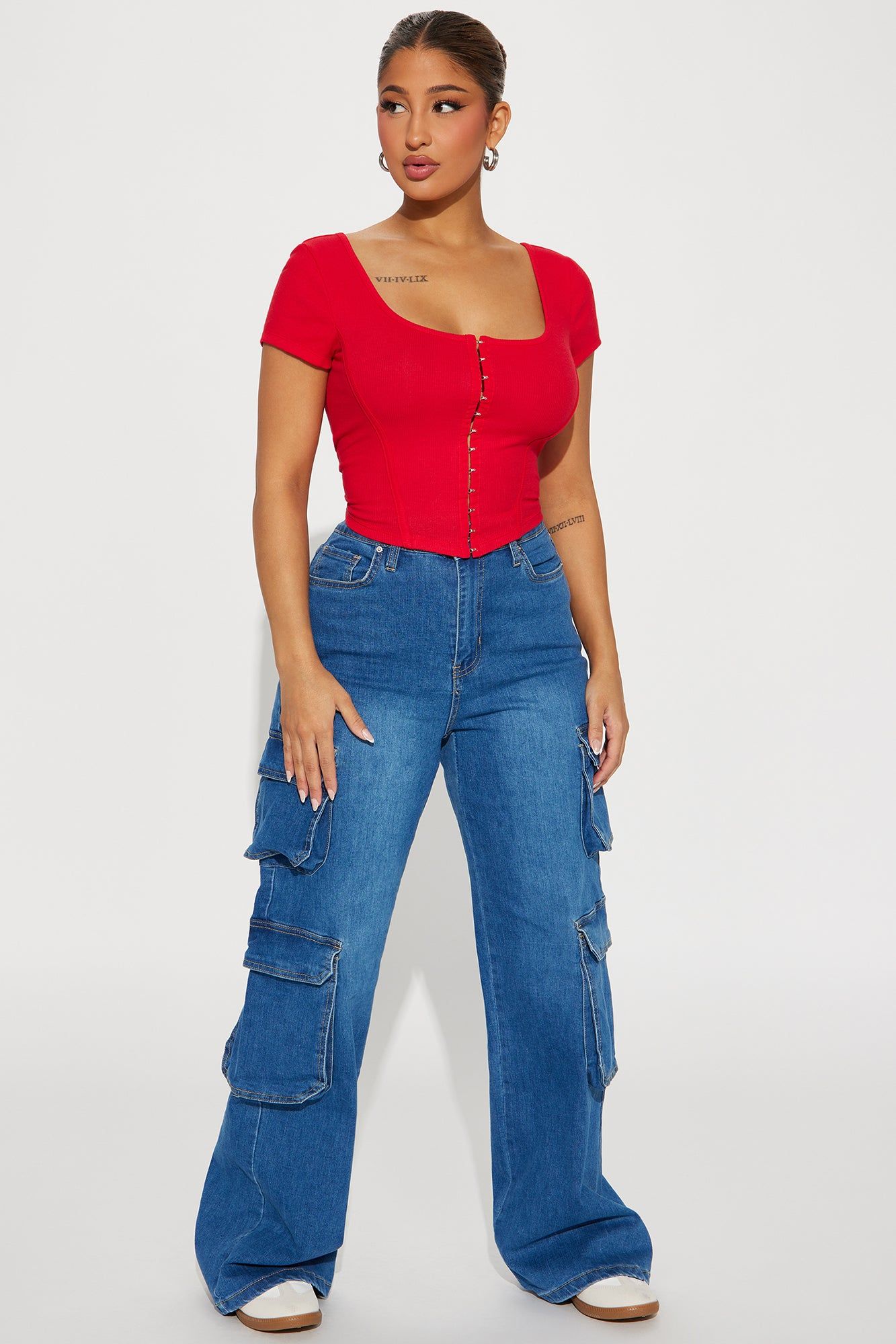 Giselle Rib Top - Red sold by Fashion Nova product image thumbnail 2