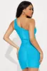 Cassie Bandage Mini Dress - Aqua sold by Fashion Nova