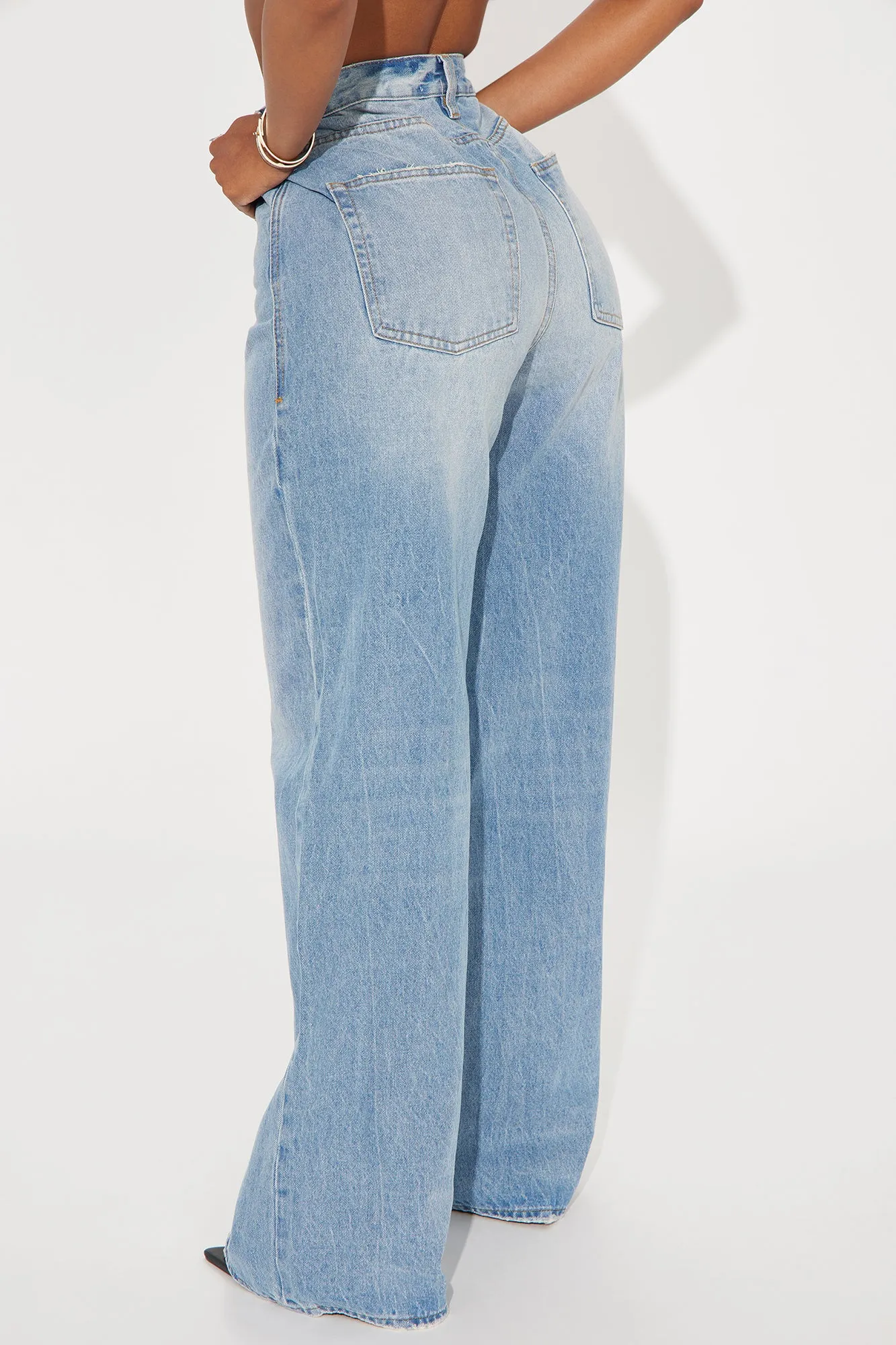 Back In The Game Baggy Jeans - Medium Wash sold by Fashion Nova product image thumbnail 3