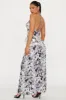 Luna Velvet Maxi Dress - Black/combo sold by Fashion Nova