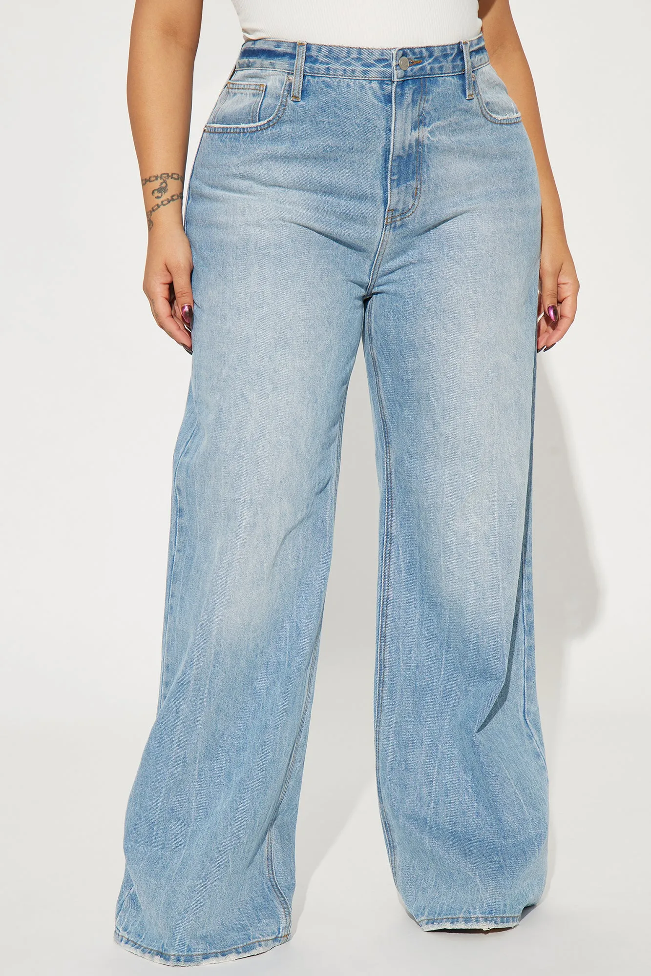Back In The Game Baggy Jeans - Medium Wash sold by Fashion Nova product image thumbnail 5