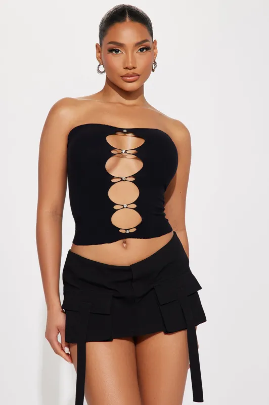 Savanna Seamless Tube Top - Black sold by Fashion Nova
