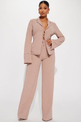 Stoppin By Pant Set - Taupe sold by Fashion Nova
