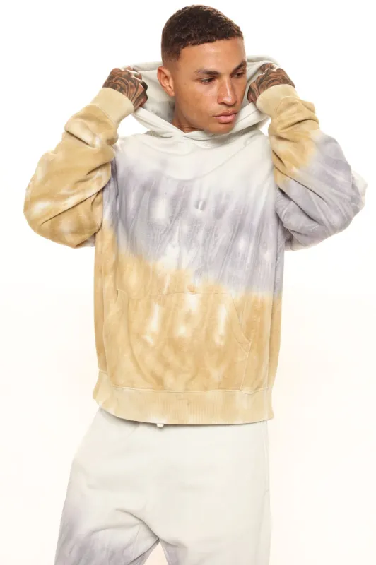 Tyson Everyday Oversized Tie Dye Hoodie - Grey/combo sold by Fashion Nova