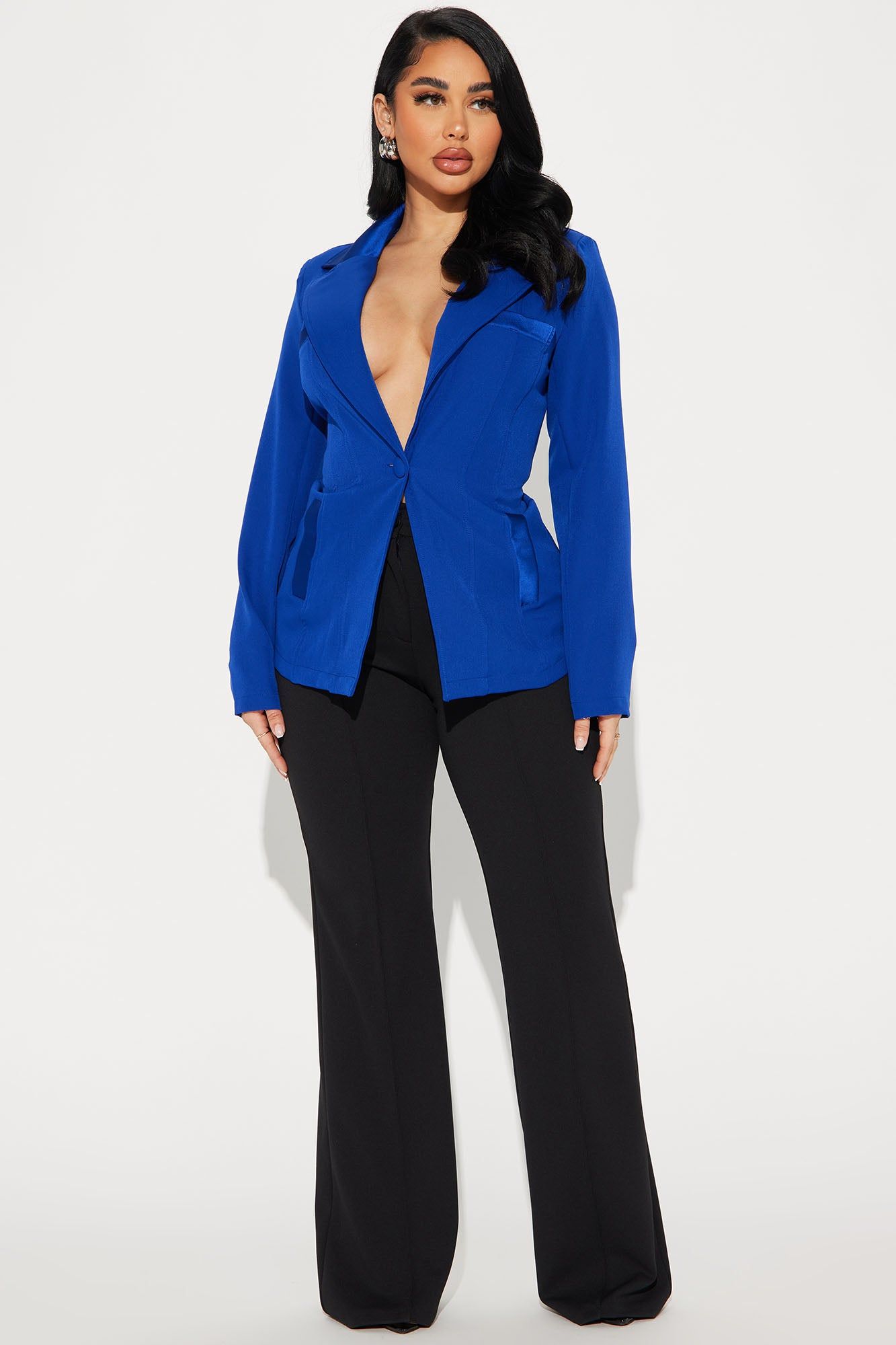 Got Things To Do Blazer - Royal sold by Fashion Nova product image thumbnail 2
