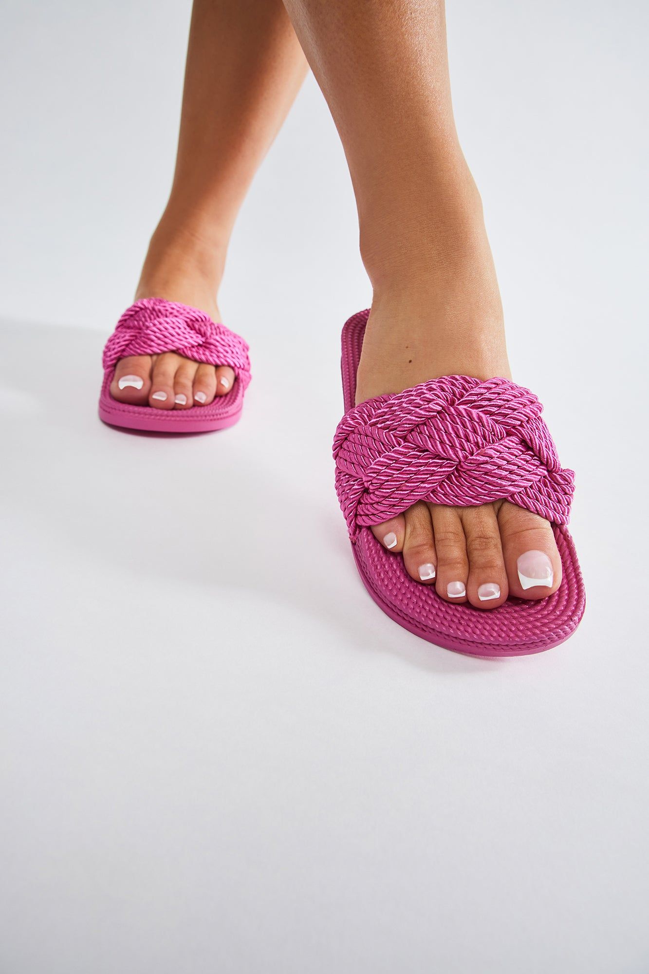 Zarela Flat Sandals - Pink sold by Fashion Nova