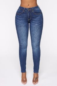Penthouse Suite Booty Lifting Jeans - Medium Blue Wash sold by Fashion Nova