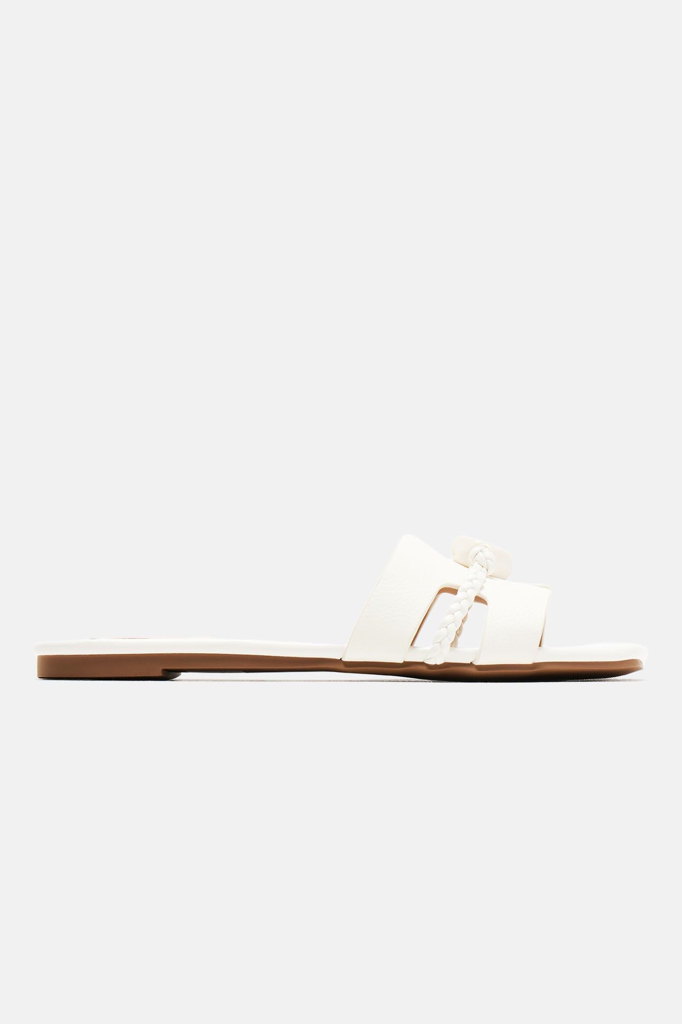 Kiera Braided Flat Sandals - Off White sold by Fashion Nova product image thumbnail 5