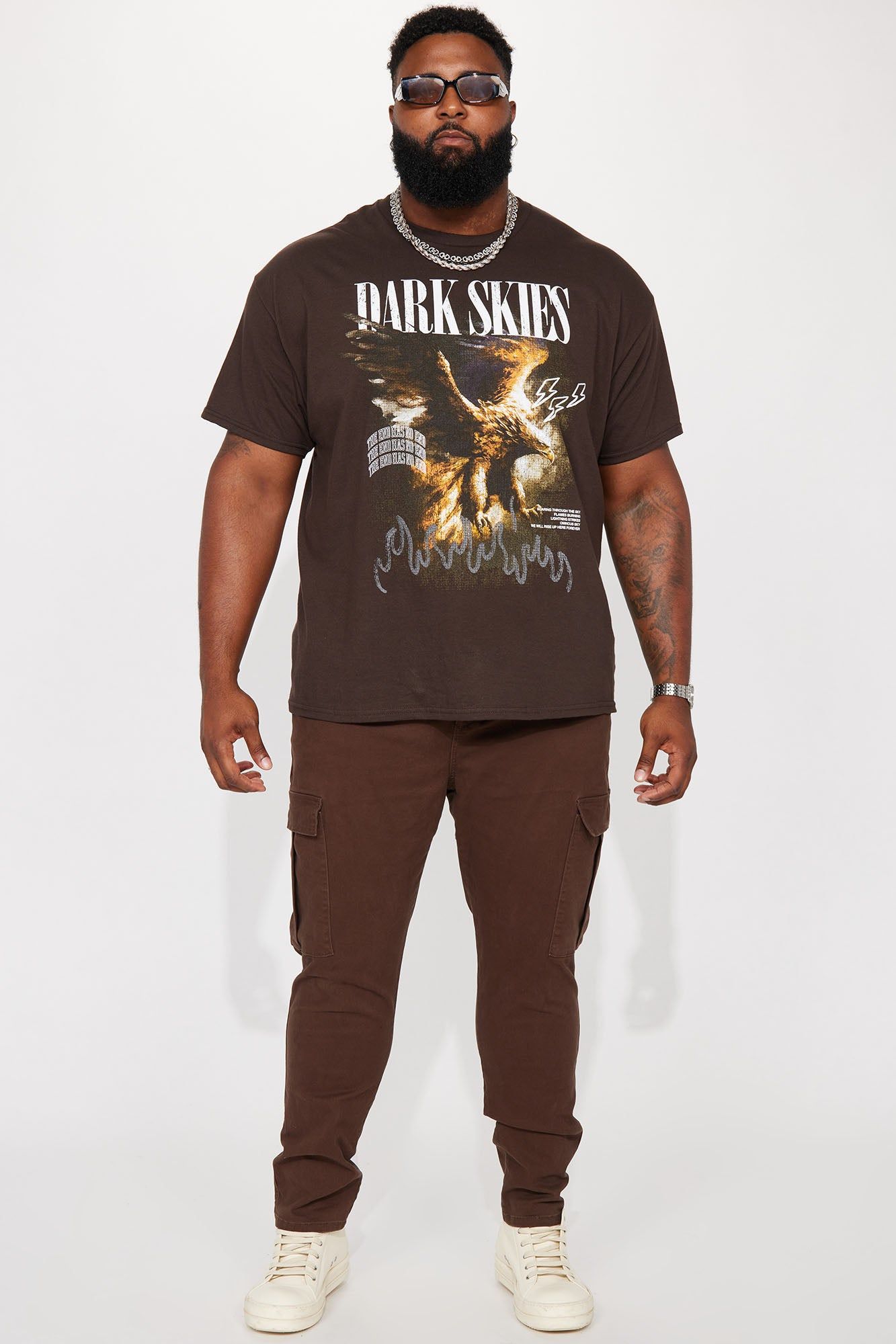 Dark Skies Short Sleeve Tee - Chocolate sold by Fashion Nova product image thumbnail 5