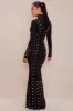Vixen Studded Maxi Dress - Black sold by Fashion Nova