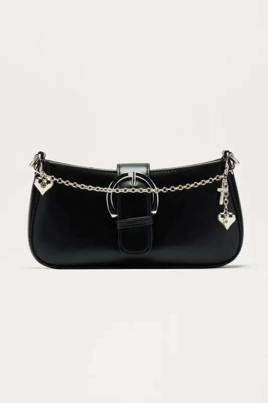 Cross My Heart Handbag Charm Chain - Silver sold by Fashion Nova