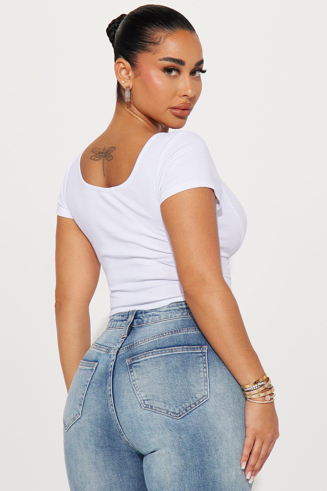 Giselle Rib Top - Off White sold by Fashion Nova product image thumbnail 3