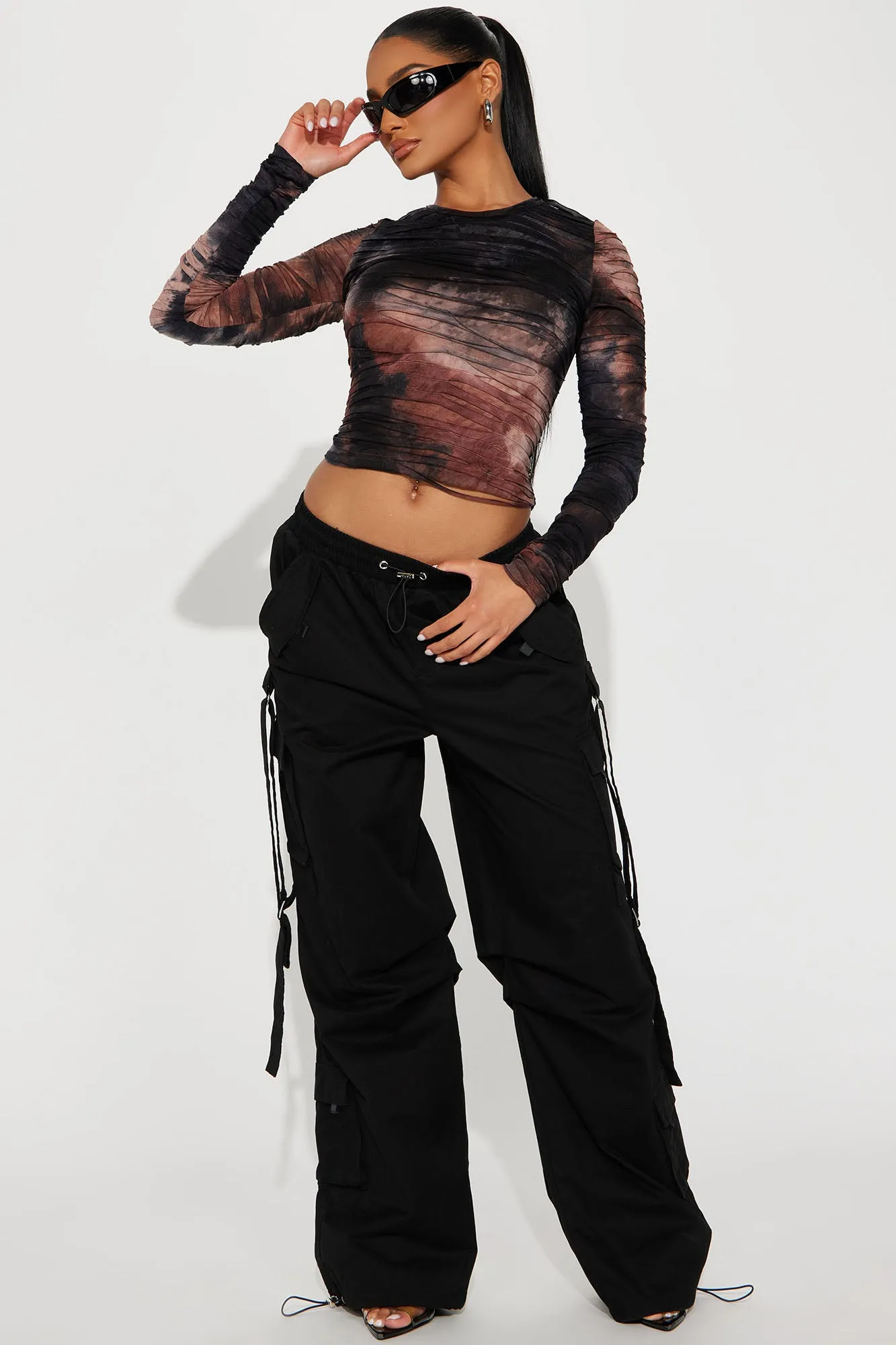 Dangerously In Love Distressed Top - Brown Combo sold by Fashion Nova product image thumbnail 2