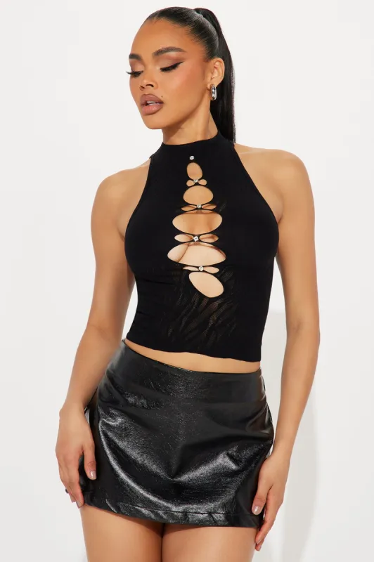 Between Us Seamless Top - Black sold by Fashion Nova