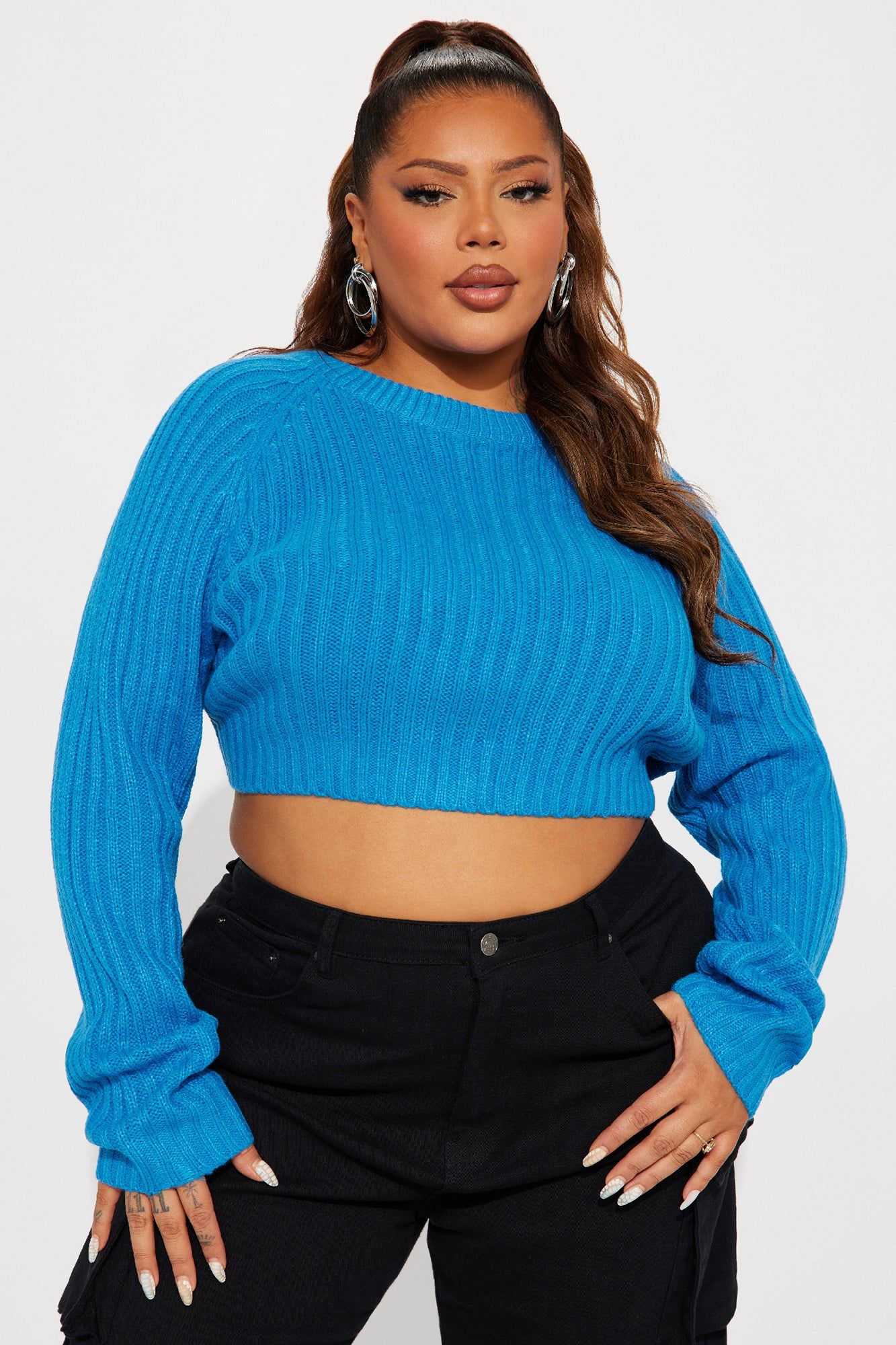 The Ultimate Staple Sweater - Blue sold by Fashion Nova product image thumbnail 4