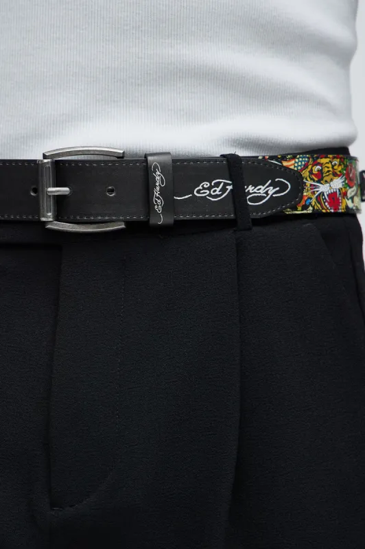 Ed Hardy Skull Belt - Black sold by Fashion Nova