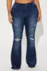 Get The Memo Stretch Flare Jeans - Dark Wash sold by Fashion Nova