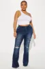 Get The Memo Stretch Flare Jeans - Dark Wash sold by Fashion Nova