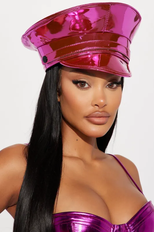 Under Investigation Metallic Police Hat - Pink sold by Fashion Nova