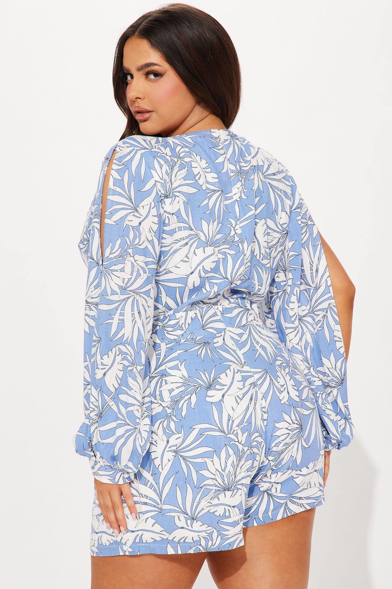 Bahama Adventures Romper - Blue/combo sold by Fashion Nova product image thumbnail 5