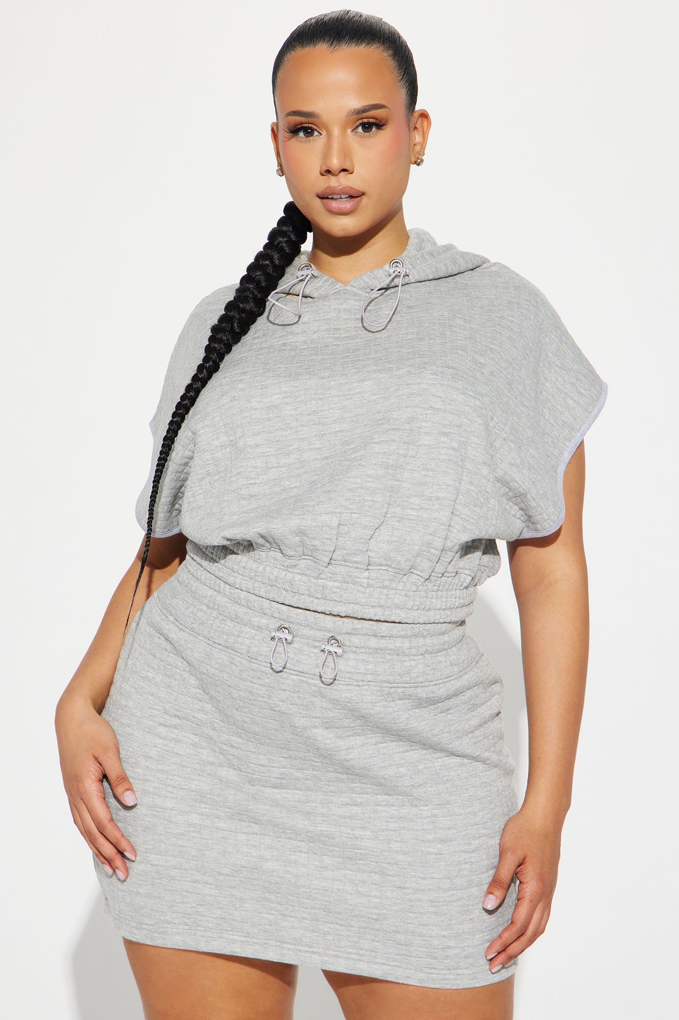 Carolina Textured Skirt Set - Grey sold by Fashion Nova product image thumbnail 5