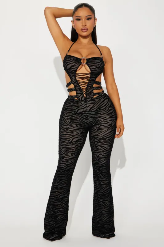 The Main Act Mesh Jumpsuit - Black sold by Fashion Nova