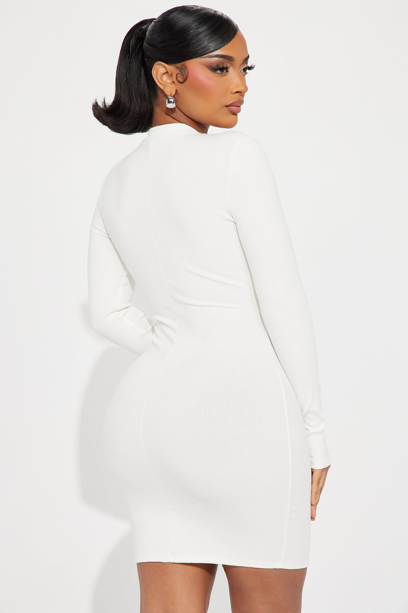 Selma Snatched Mini Dress - Off White sold by Fashion Nova product image thumbnail 3