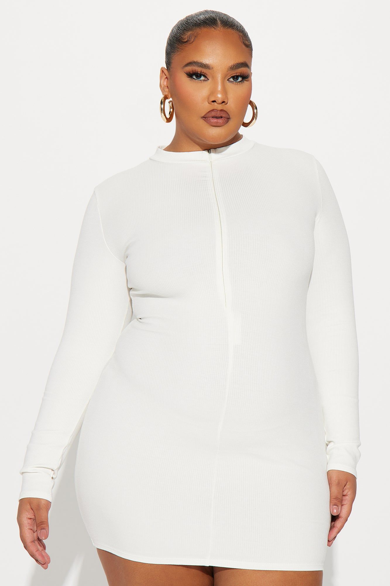 Selma Snatched Mini Dress - Off White sold by Fashion Nova product image thumbnail 5