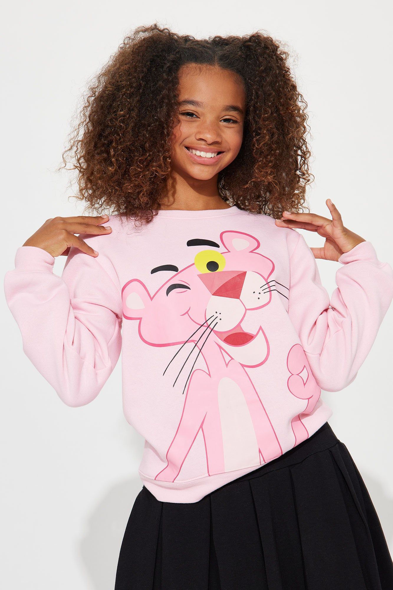 Mini Pink Panther Sweatshirt - Pink sold by Fashion Nova