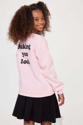 Mini The Hustle Don't Stop Short Sleeve Tee - White sold by Fashion Nova