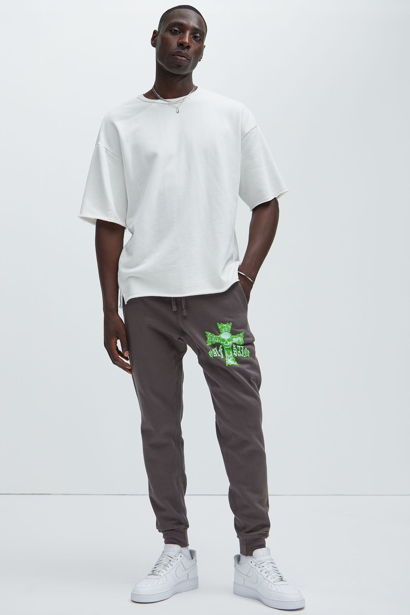 Half Saint Jogger - Charcoal sold by Fashion Nova product image thumbnail 2