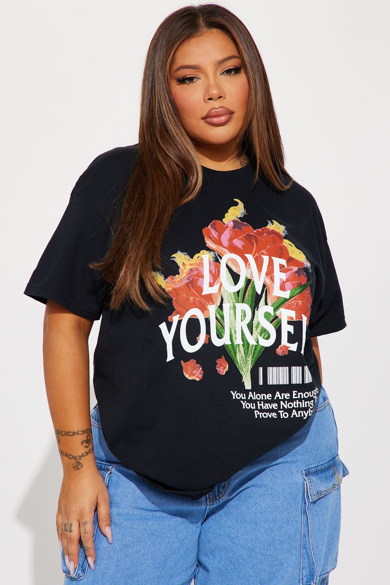 Love Yourself Always Graphic Tshirt - Black sold by Fashion Nova product image thumbnail 4