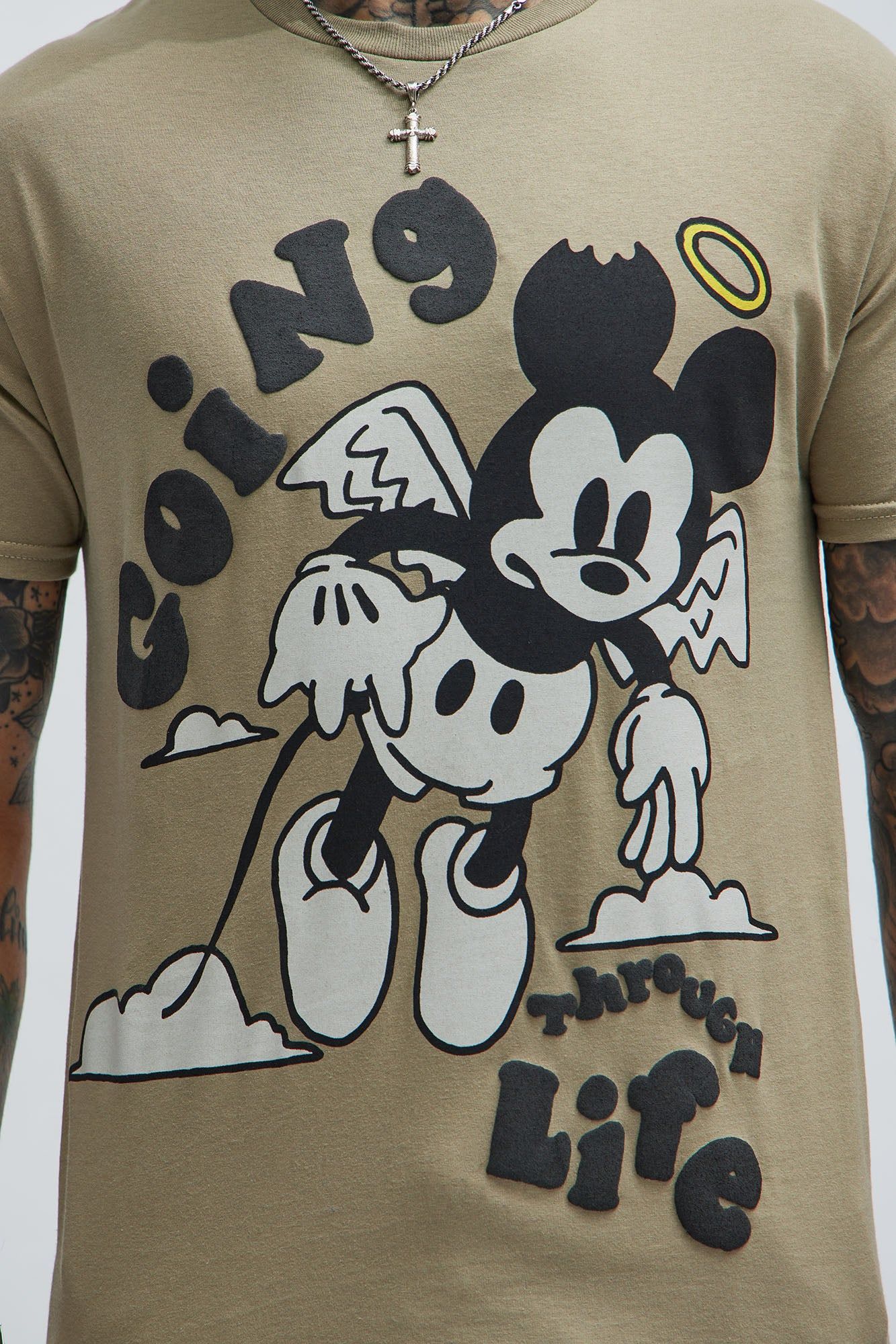 Going Through Life Short Sleeve Tee - Sand sold by Fashion Nova product image thumbnail 3