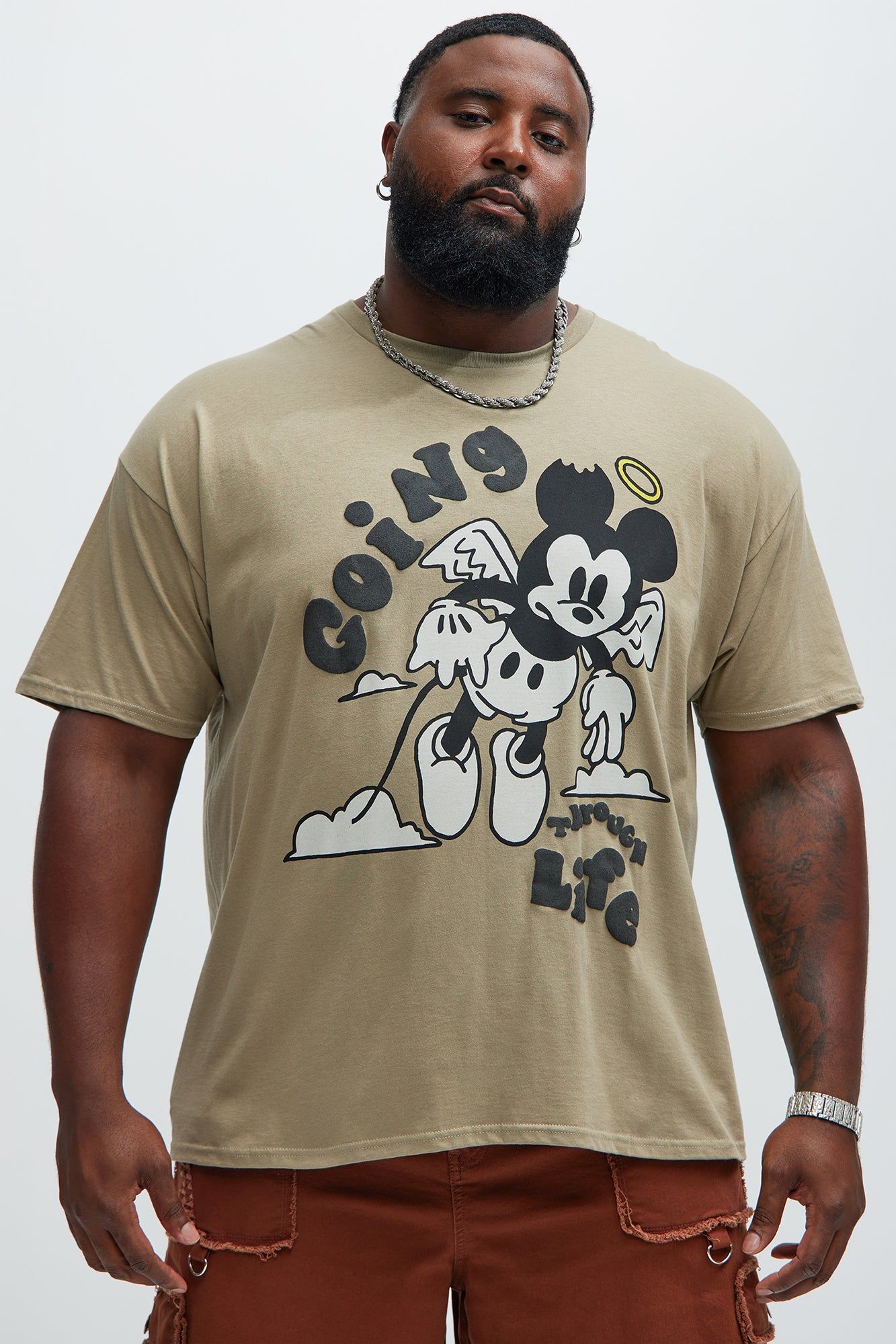 Going Through Life Short Sleeve Tee - Sand sold by Fashion Nova product image thumbnail 4