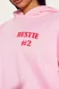 That's My Bestie Coupled Hoodie - Pink sold by Fashion Nova