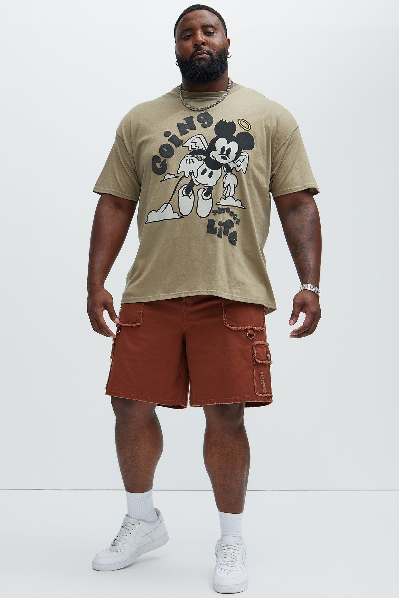 Going Through Life Short Sleeve Tee - Sand sold by Fashion Nova product image thumbnail 5
