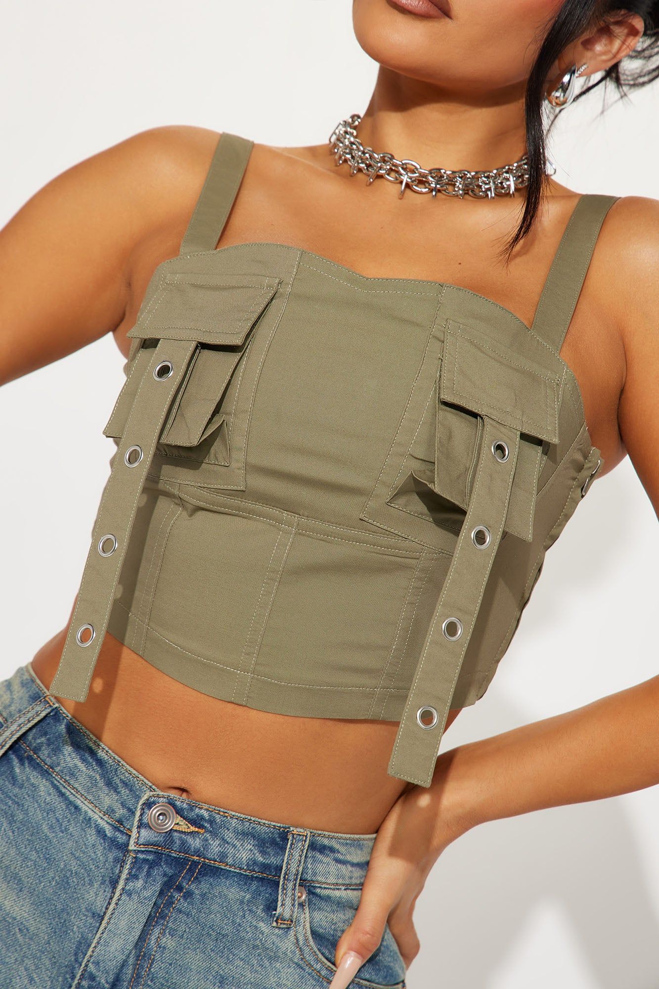 Around Town Top - Olive sold by Fashion Nova product image thumbnail 3