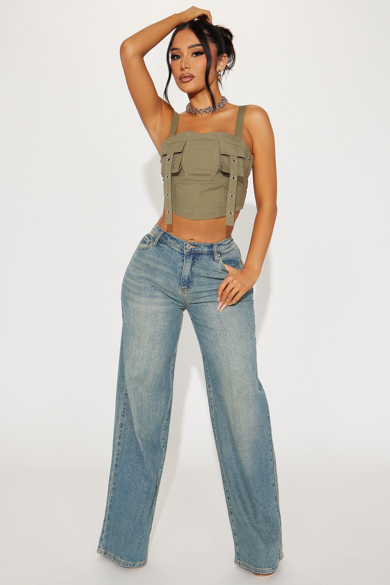 Around Town Top - Olive sold by Fashion Nova product image thumbnail 2