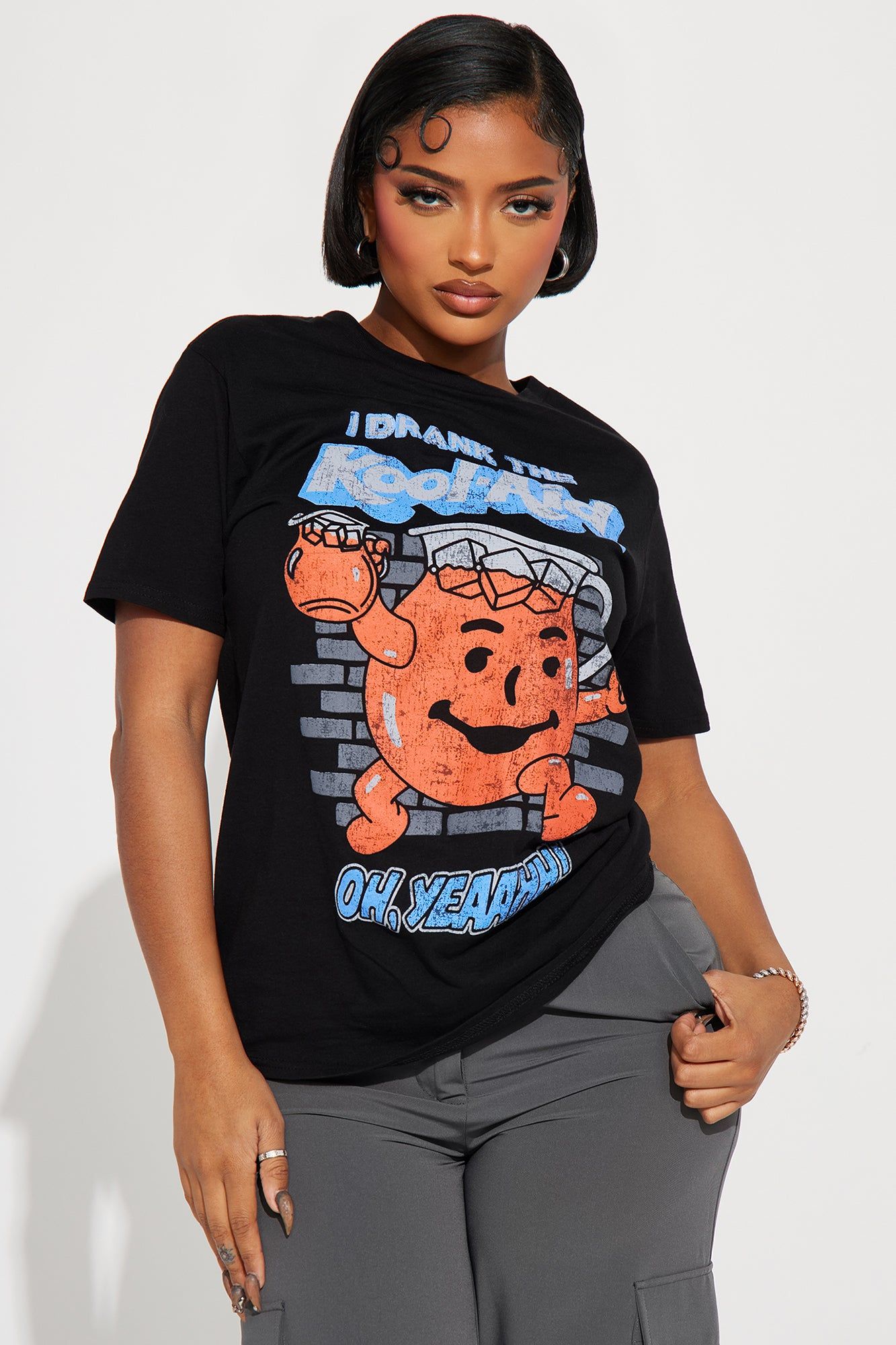 I Drank The Kool Aid Tee - Black sold by Fashion Nova