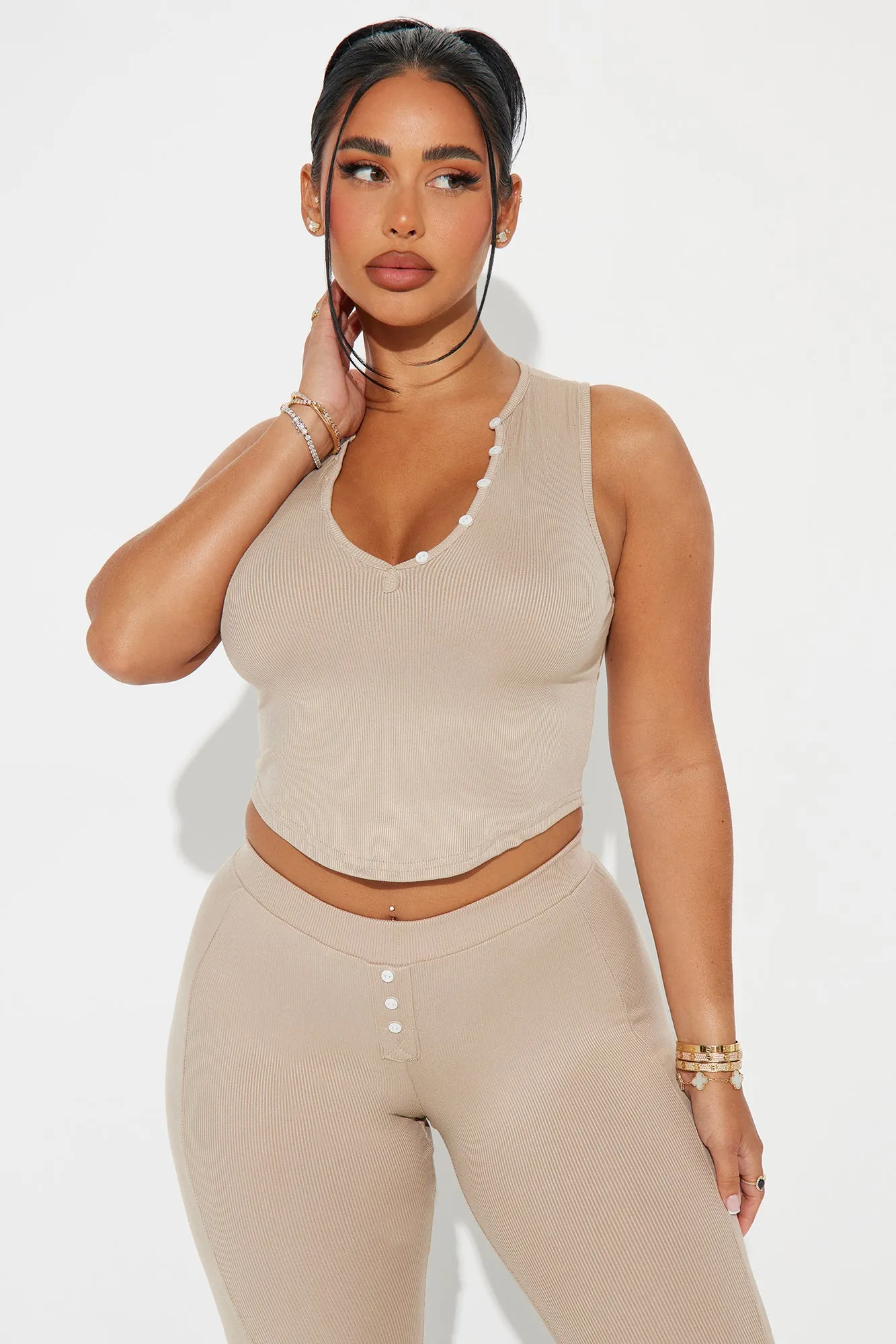 Cute And Comfy PJ Pant Set - Mocha sold by Fashion Nova product image thumbnail 2