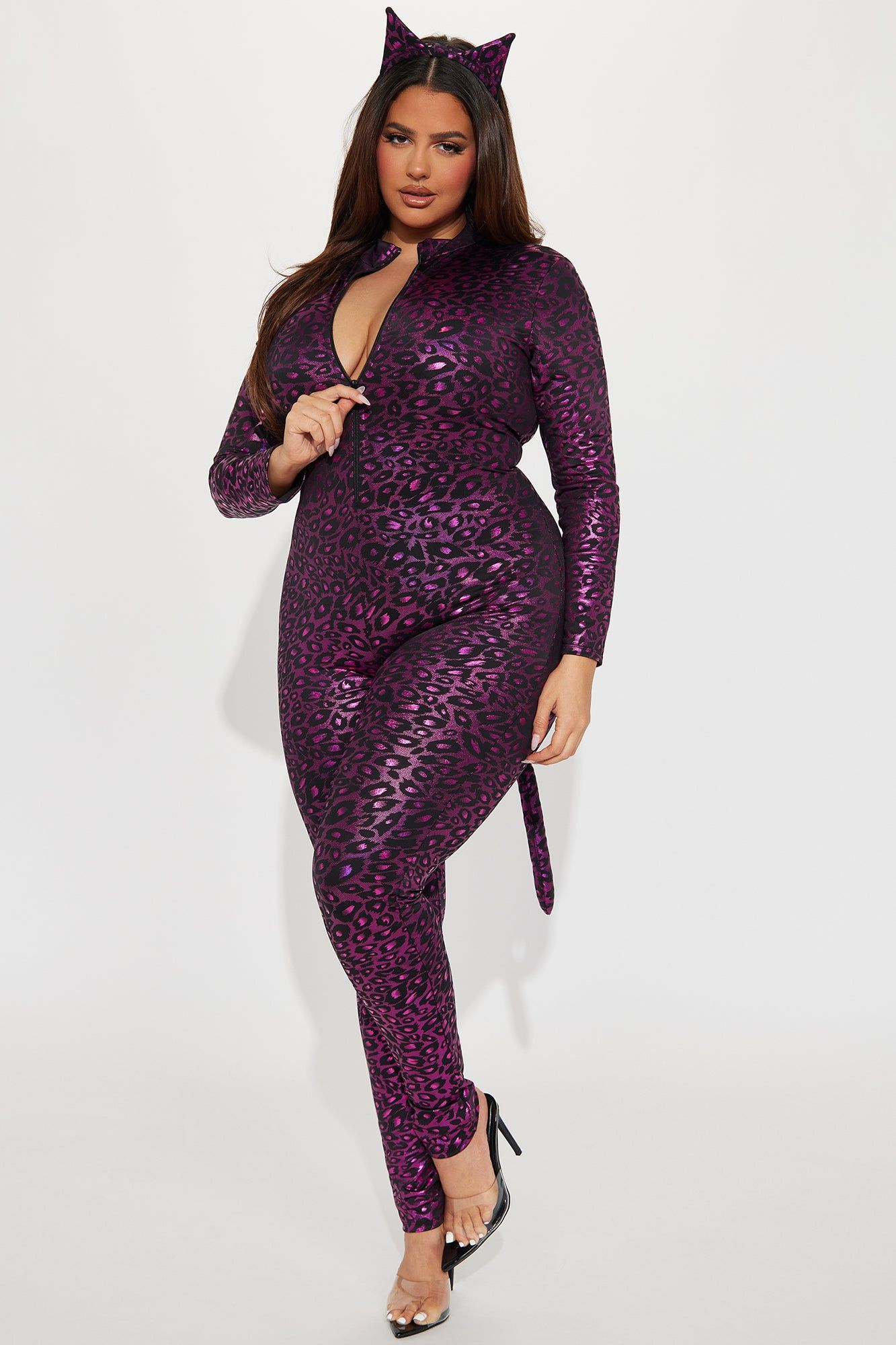 On The Wild Side Leopard 2 Piece Costume Set - Pink/combo sold by Fashion Nova product image thumbnail 4