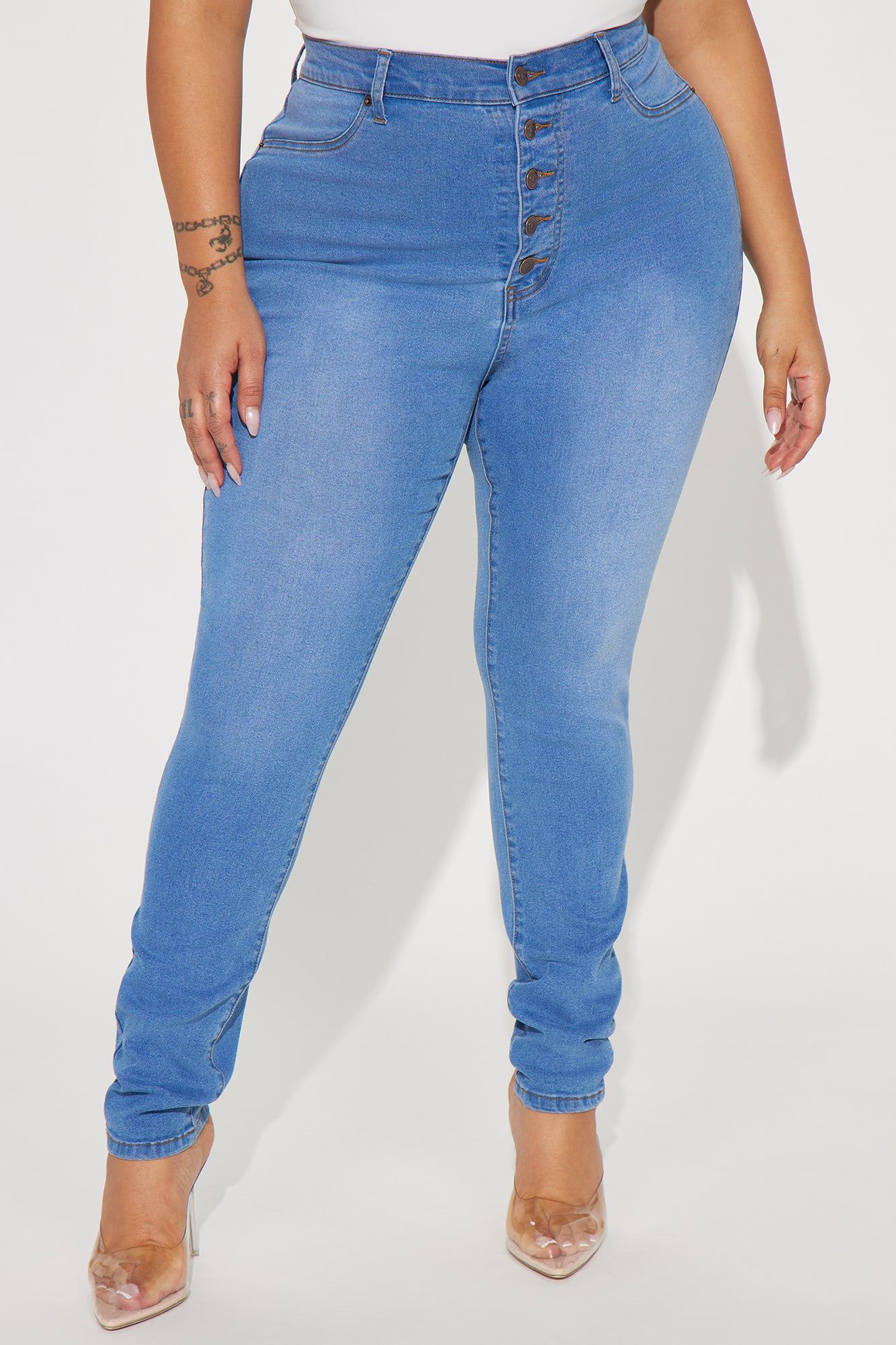 Show It Off Stretch Skinny Jean - Medium Wash sold by Fashion Nova product image thumbnail 5