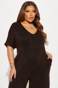 Give Me Space Jumpsuit - Brown sold by Fashion Nova