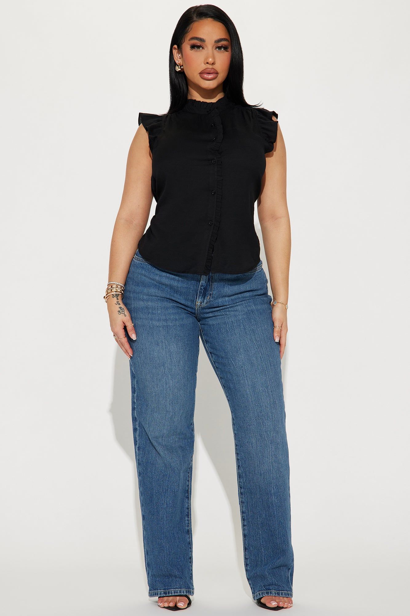 Hope Linen Shirt - Black sold by Fashion Nova product image thumbnail 2