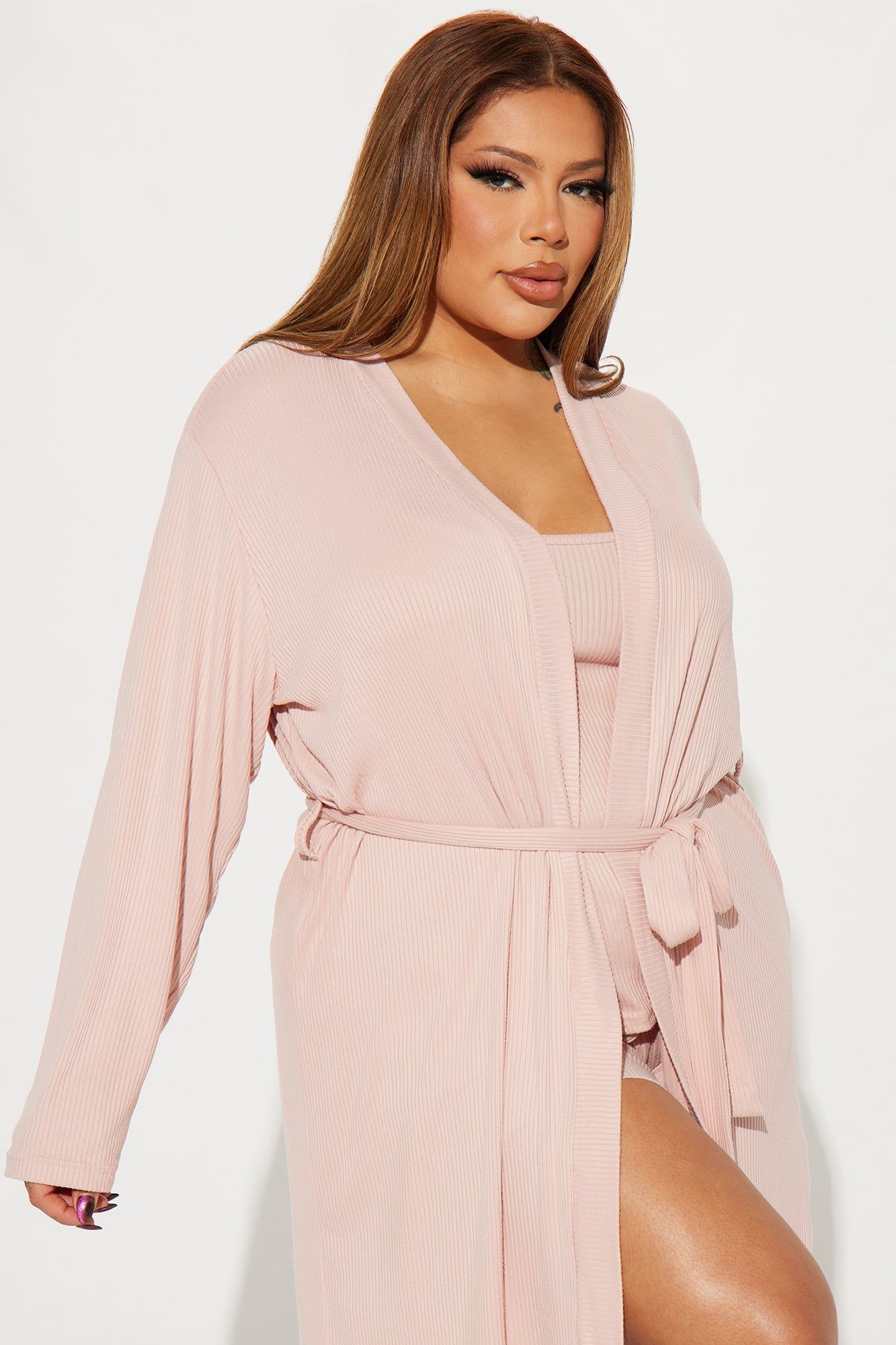 Cozy Mood PJ Robe Set - Taupe sold by Fashion Nova product image thumbnail 5