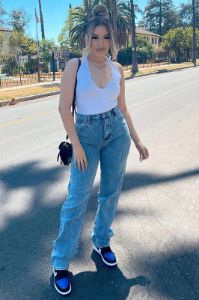 Tall Get It Straight Slouch Fit Jeans - Medium Blue Wash sold by Fashion Nova