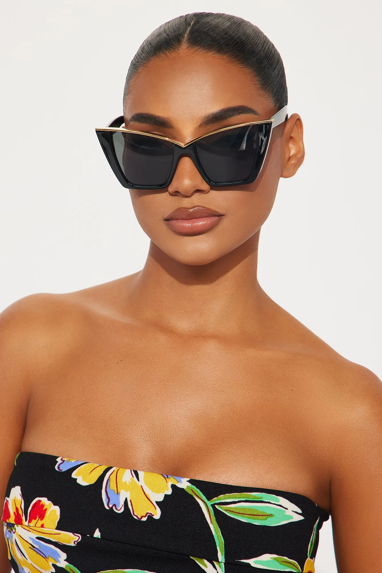Keep Calm And Stay Classy Sunglasses - Black sold by Fashion Nova product image thumbnail 2